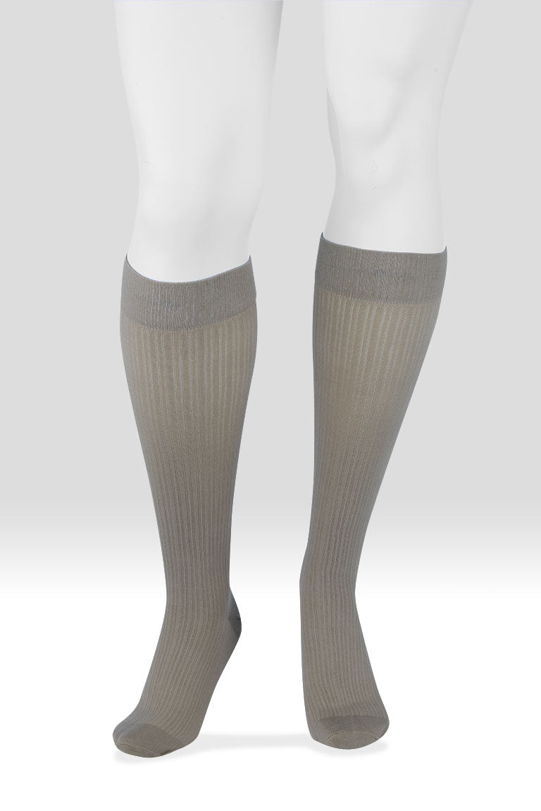 mens knee high dress socks Juzo Men's Power Cotton Knee High 15-20 mmHg, L / Black