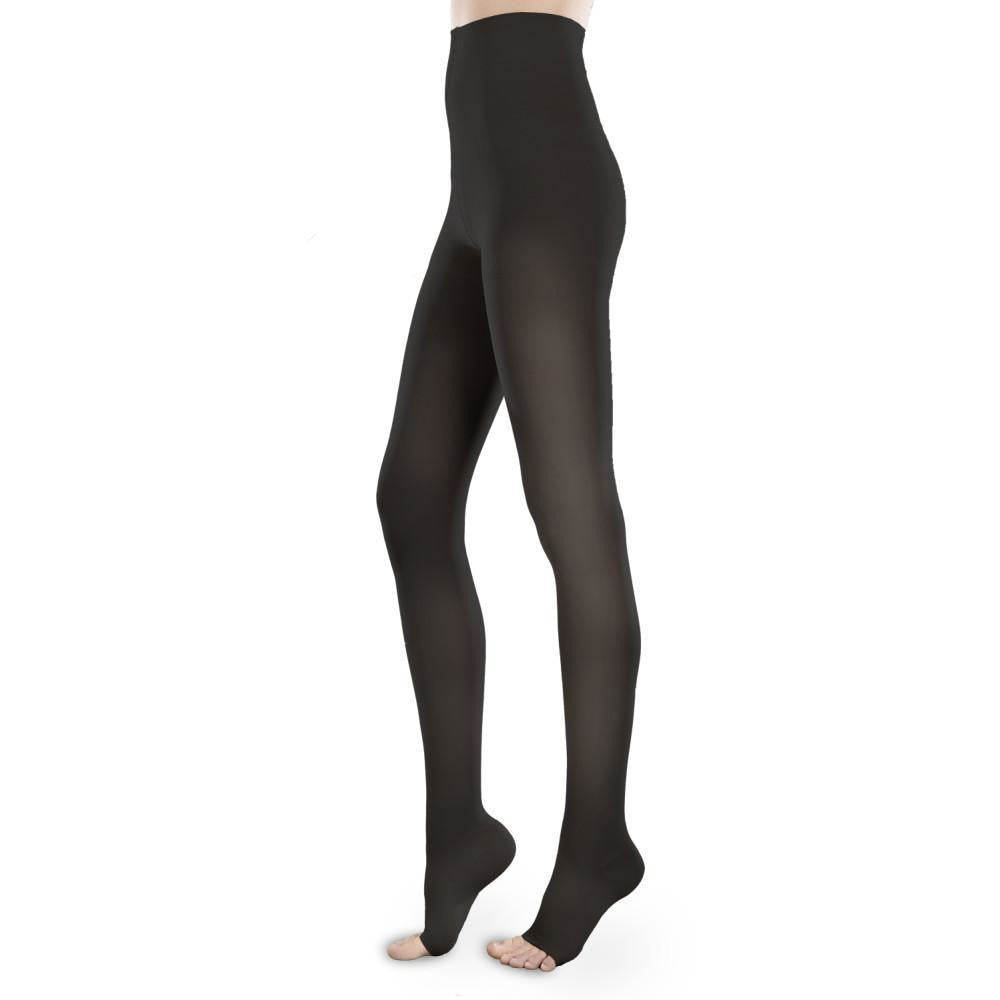 Therafirm Sheer Ease Women's Pantyhose 20-30 mmHg, Open Toe Small Long Sand