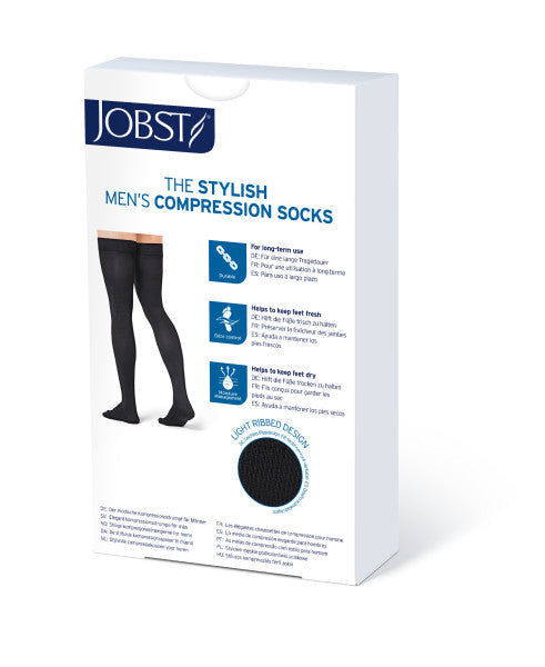 JOBST® forMen Thigh High, Pack Shot Front