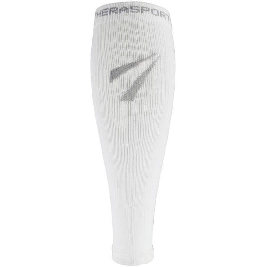 TheraSport 20-30 mmHg Athletic Performance Compression Leg Sleeves, White