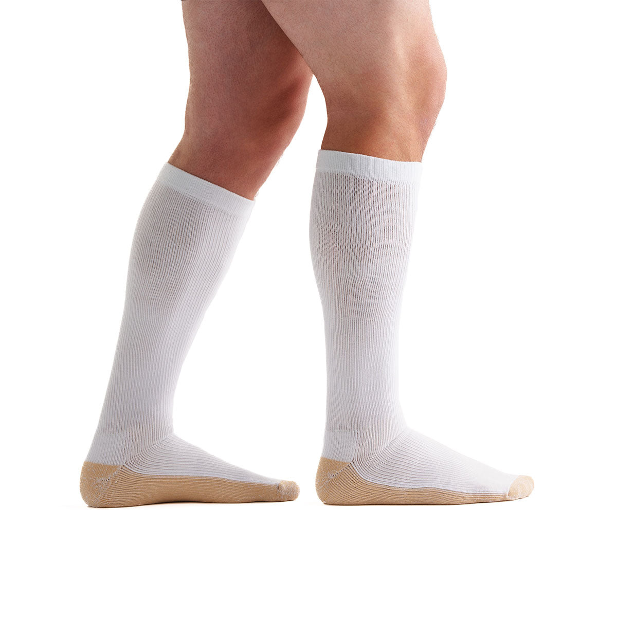 New Compression X COPPER Socks OPEN TOE Knee High Leg Support Stockings  (S-XXL)