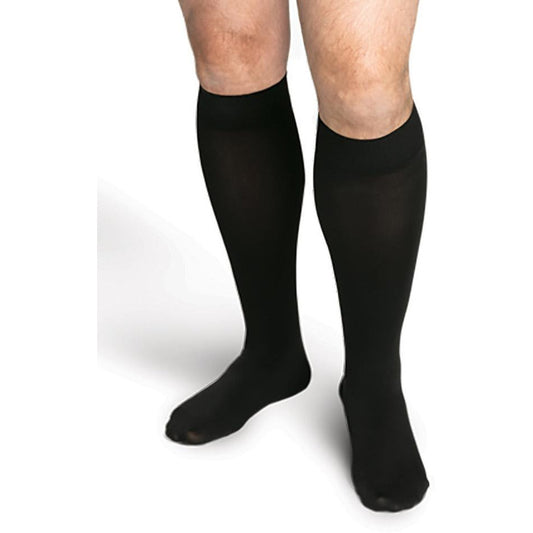 Sigvaris Secure Men's 20-30 mmHg Knee High, Black
