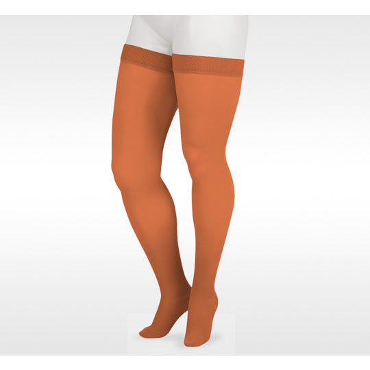 Juzo Soft Thigh High 20-30 mmHg w/ Silicone Band, Cinnamon