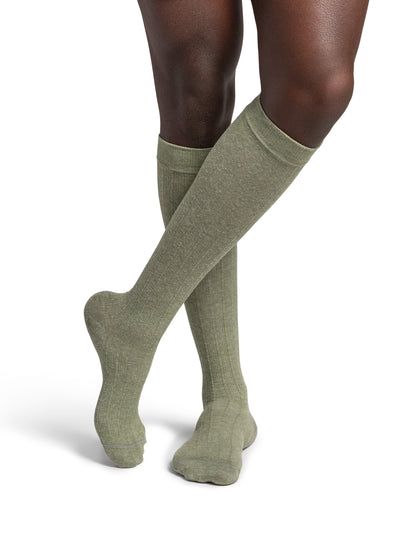 Sigvaris Linen Men's Knee High 20-30 mmHg, Eucalyptus