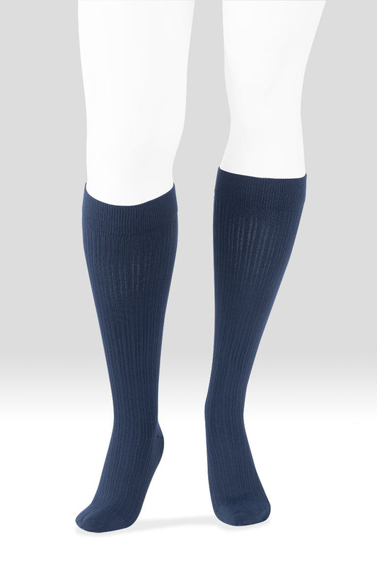 Juzo Power Cotton Knee High, Navy
