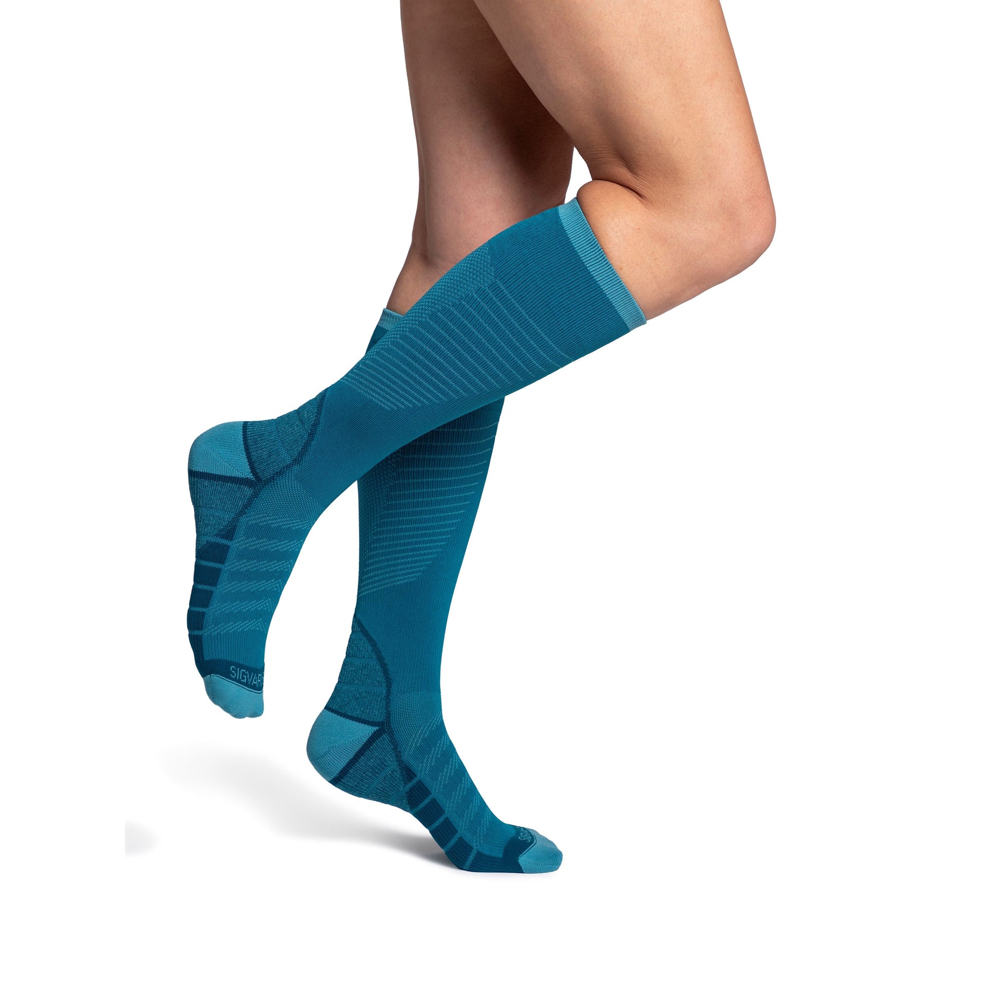 Sigvaris Motion Flow Tech Knee High 20-30 mmHg, Teal