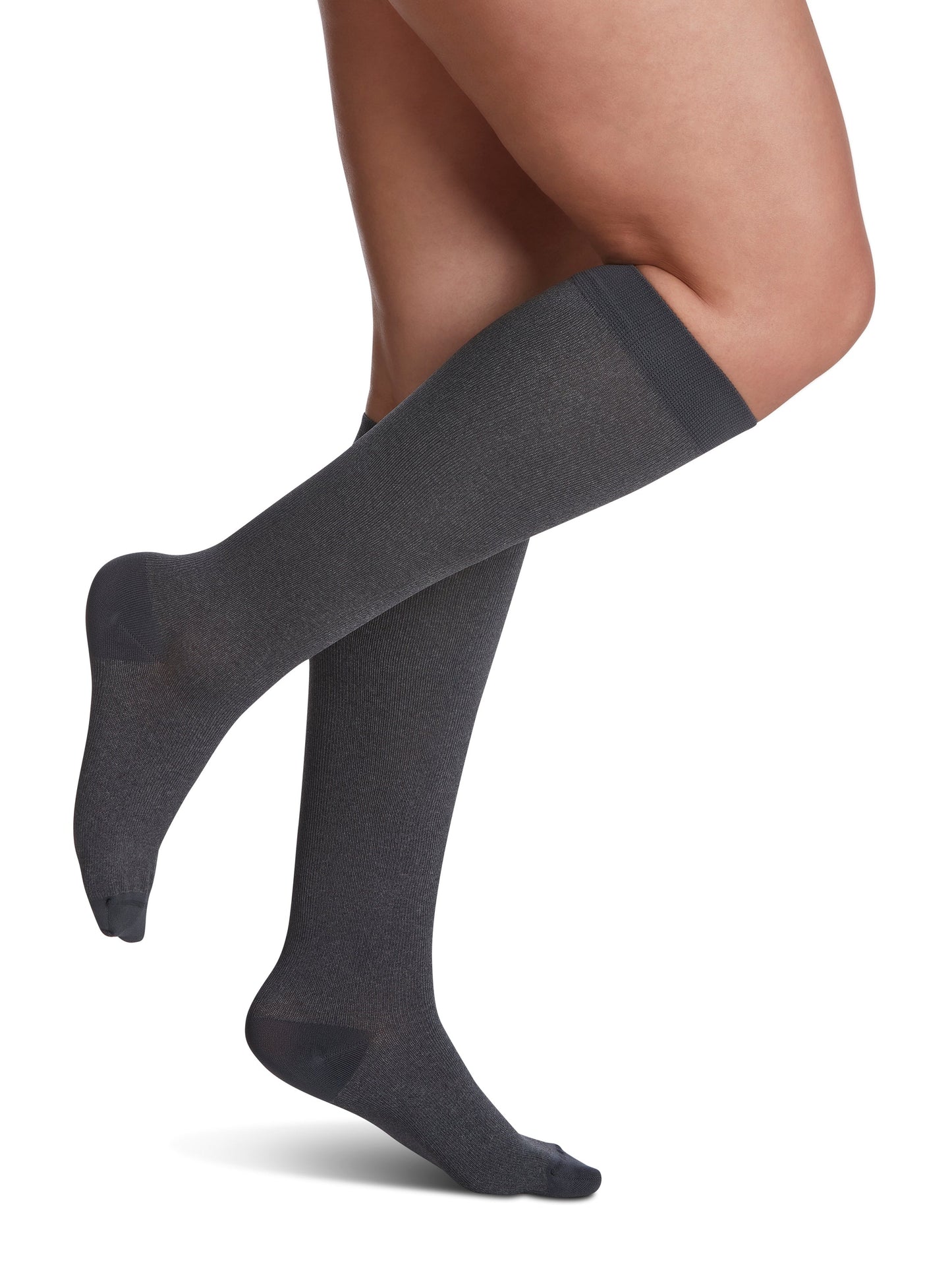 Sigvaris Microfiber Patterns Women's Knee High, Graphite Confetti