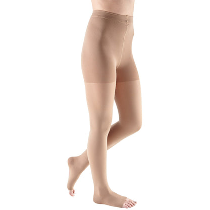 Mediven Comfort Pantyhose 15-20 mmHg, Open Toe, Natural