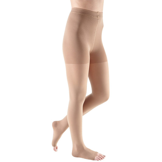 Mediven Comfort Pantyhose 15-20 mmHg, Open Toe, Natural