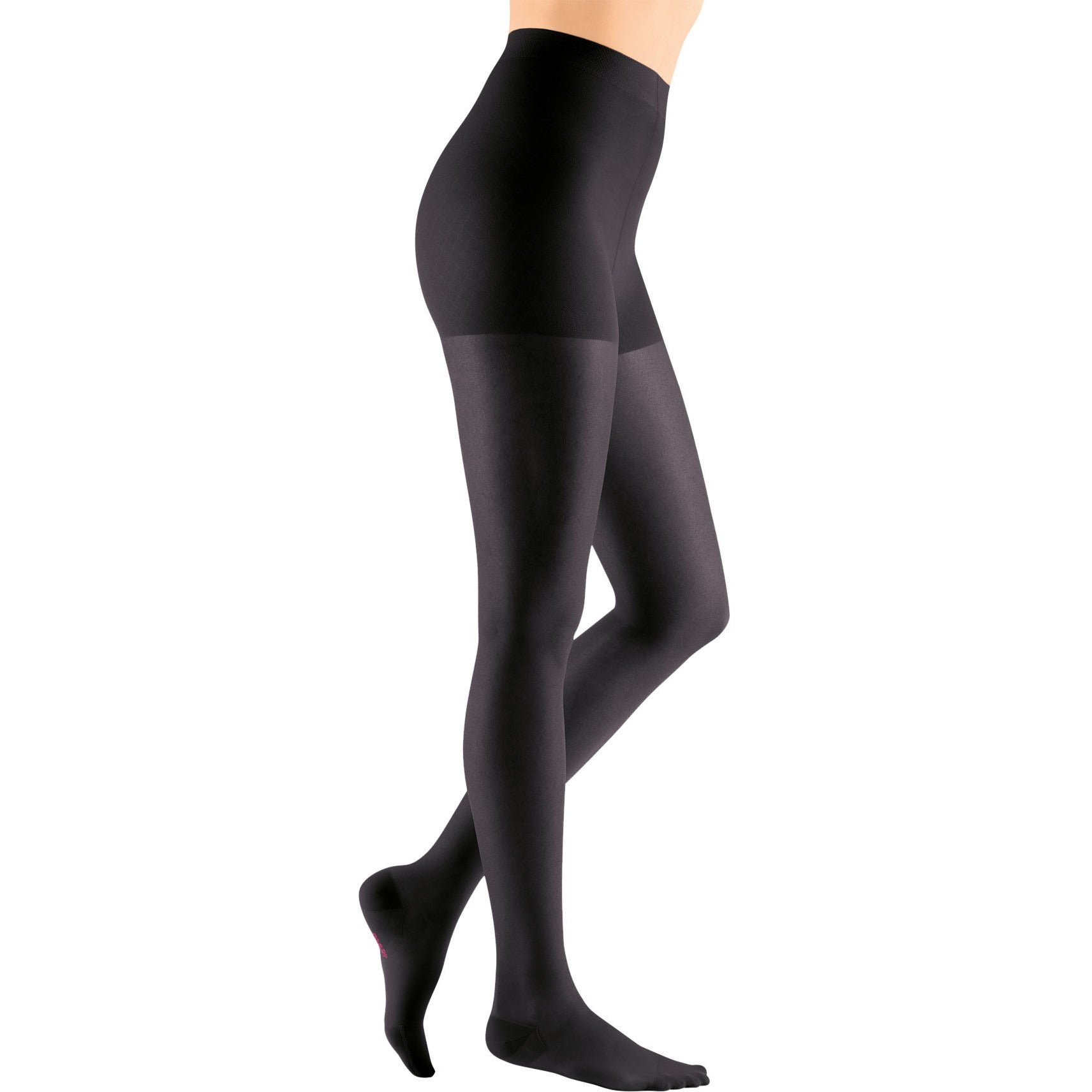 Mediven Sheer & Soft Womens 30-40 mmHg Maternity Pantyhose, Ebony