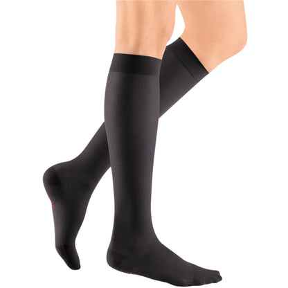 Mediven Sheer & Soft Women's 8-15 mmHg Knee High, Ebony