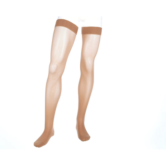 Medi Assure 20-30 mmHg Thigh High w/ Silicone Top Band, Beige