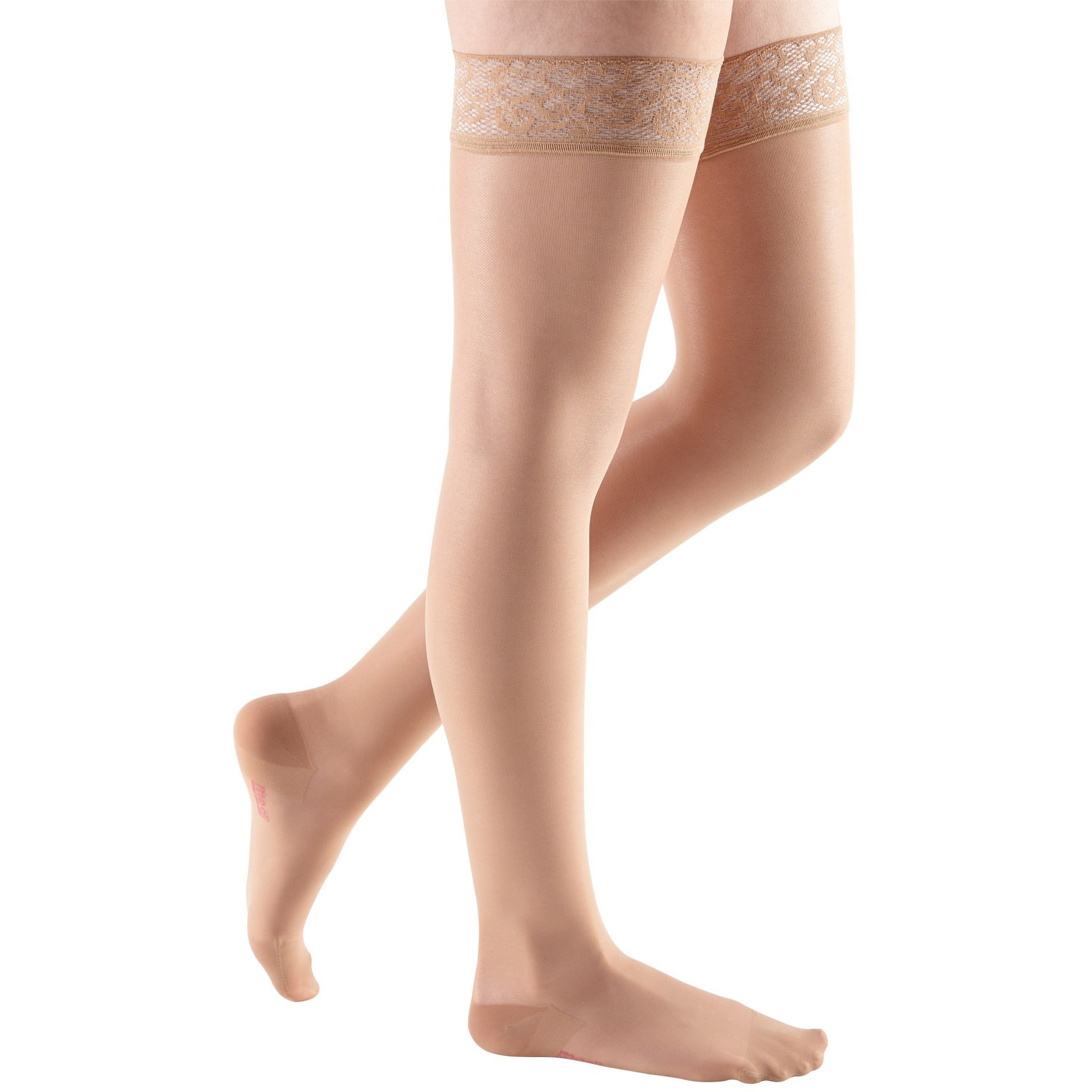 Mediven Sheer & Soft Women's 30-40 mmHg Thigh High, Toffee