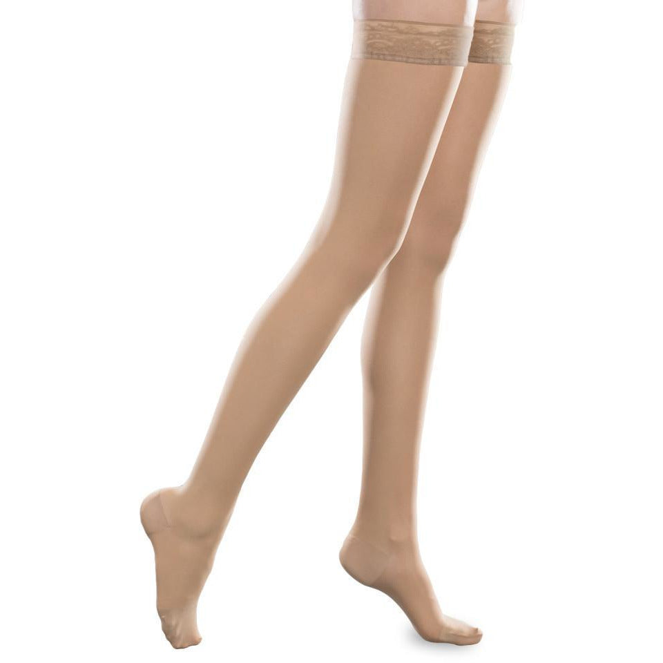 Therafirm Sheer Ease Women's 20-30 mmHg Thigh High, Sand