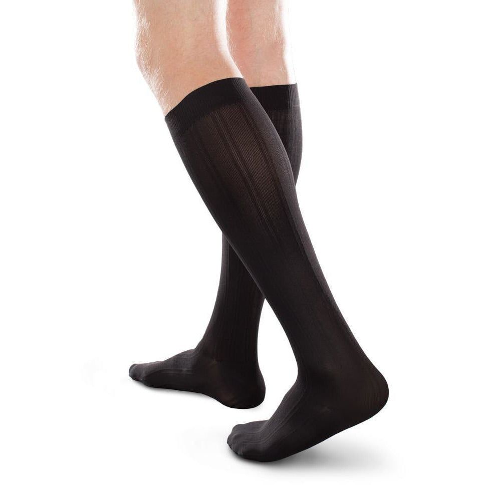 Therafirm Men's 30-40 mmHg Knee High, Black
