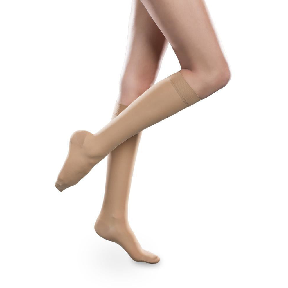 Therafirm Sheer Ease Women's 15-20 mmHg Knee High, Sand