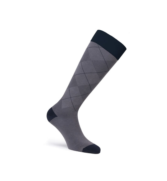JOBST® Style Knee High, Argyle Gray