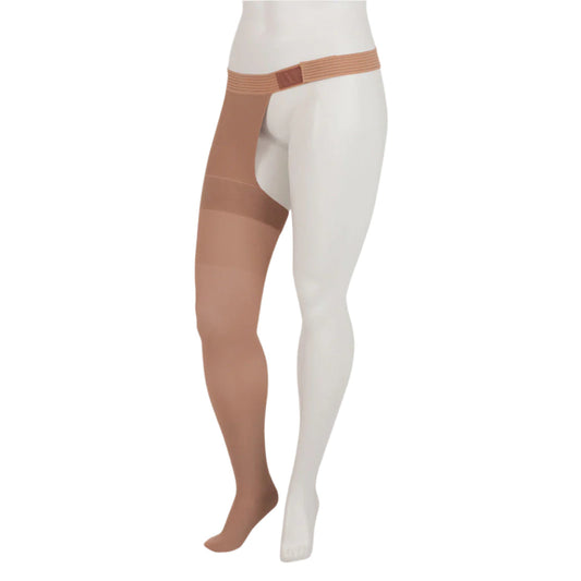 Juzo Dynamic Thigh High w/ Hip Attachment, Beige
