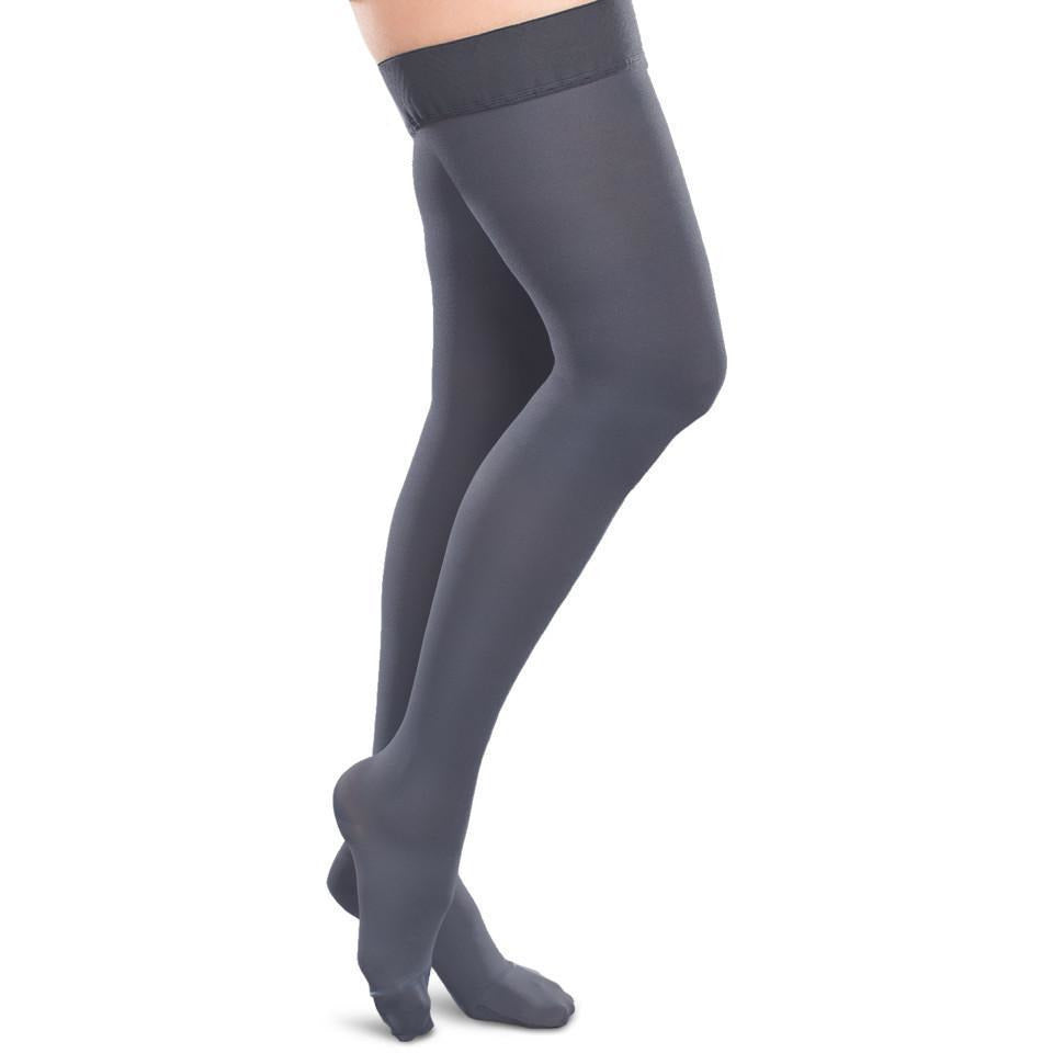 JOBST® Opaque Women's Thigh High 20-30 mmHg w/ Silicone Dotted Top Band