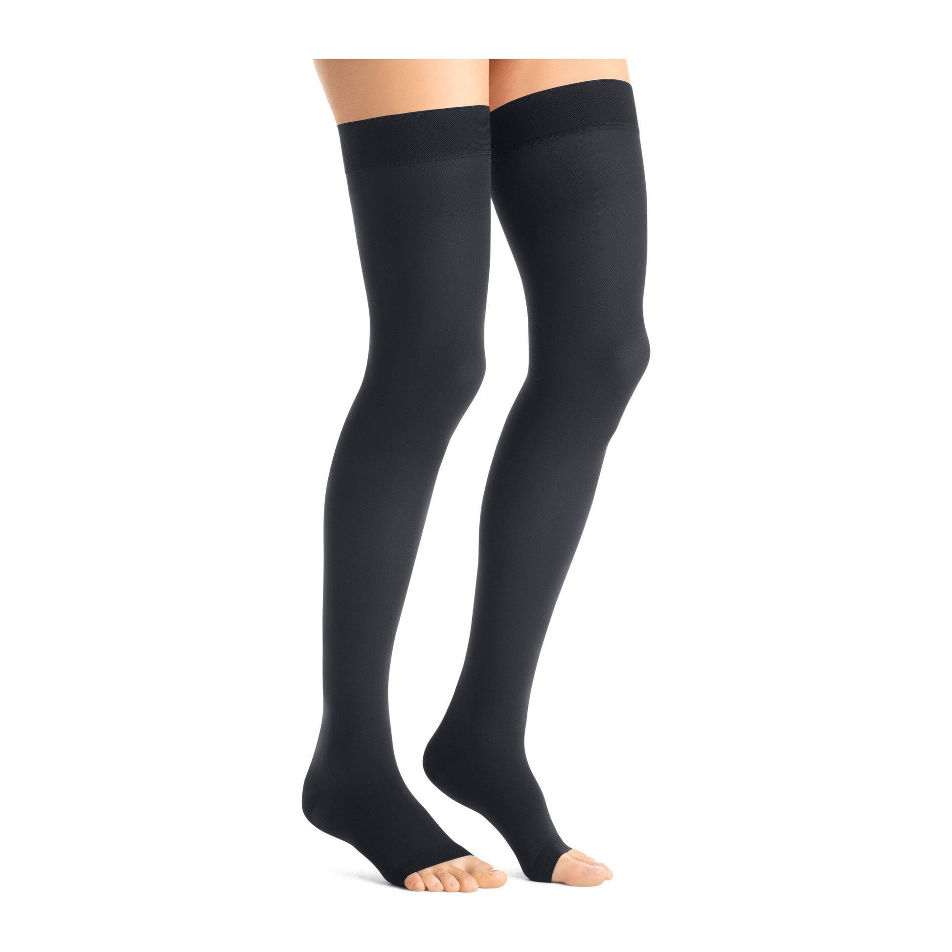 JOBST® Opaque Women's Thigh High 15-20 mmHg, Open Toe, Maternity, Anthracite