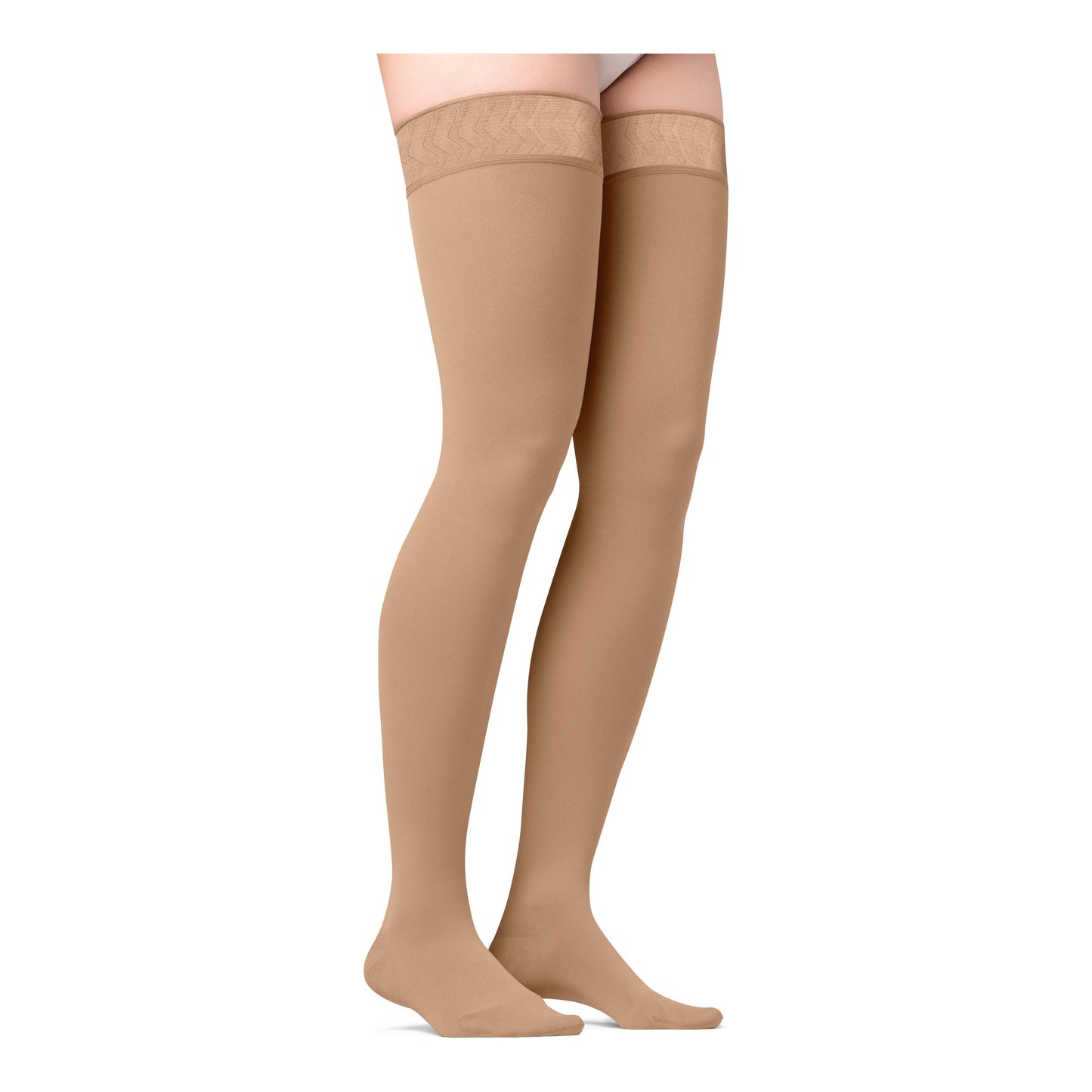 JOBST® Opaque Women's Thigh High 20-30 mmHg, Maternity, Caramel