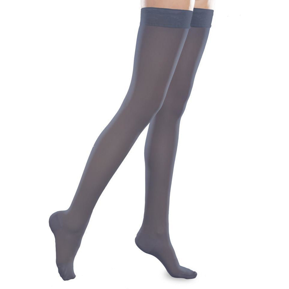 Therafirm Sheer Ease Women's 20-30 mmHg Thigh High, Navy