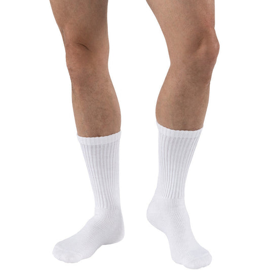 JOBST® Sensifoot 8-15 mmHg Crew Diabetic Socks, White