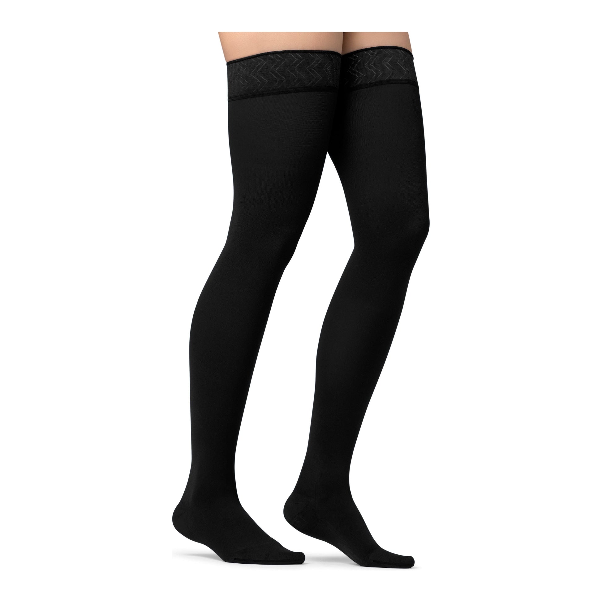 JOBST® Opaque Women's Thigh High 20-30 mmHg, Maternity, Black