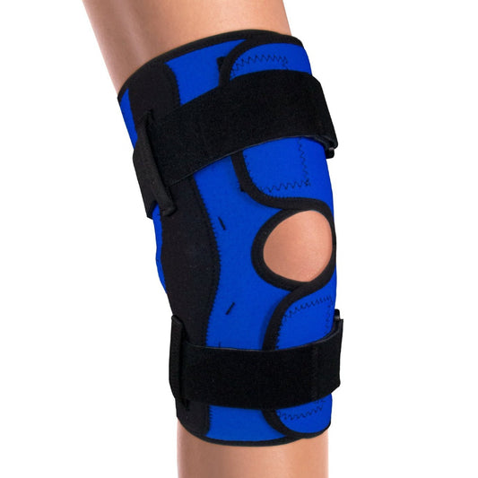 OTC Neoprene Knee Stabilizer Wrap - Hinged Bars, Royal Blue