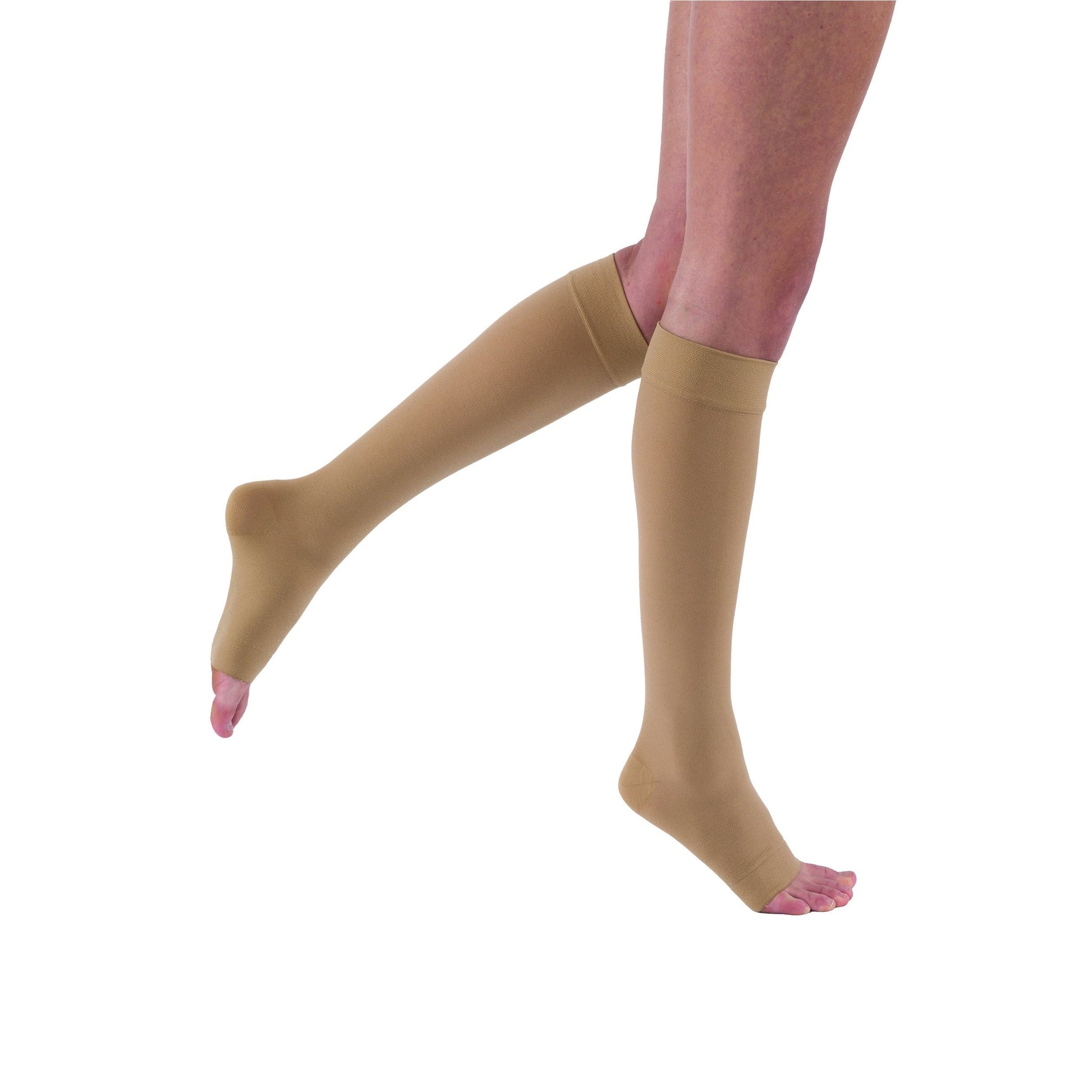 Truform Women's Stockings, Knee High, Sheer: 30-40 mmHg, Black, X-Large 