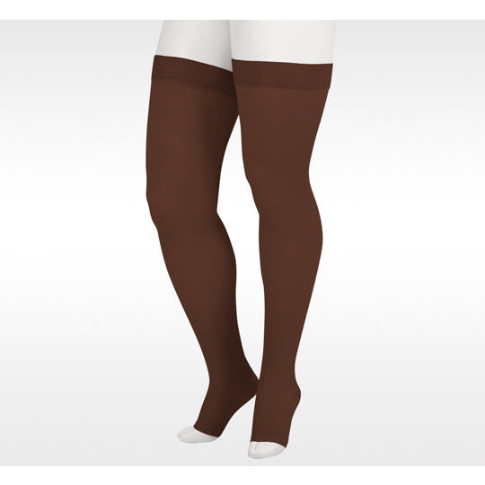 Dynamic Compression Socks Thigh High Compression - Open Toe | 30-40 mmHg | Juzo Dynamic ...