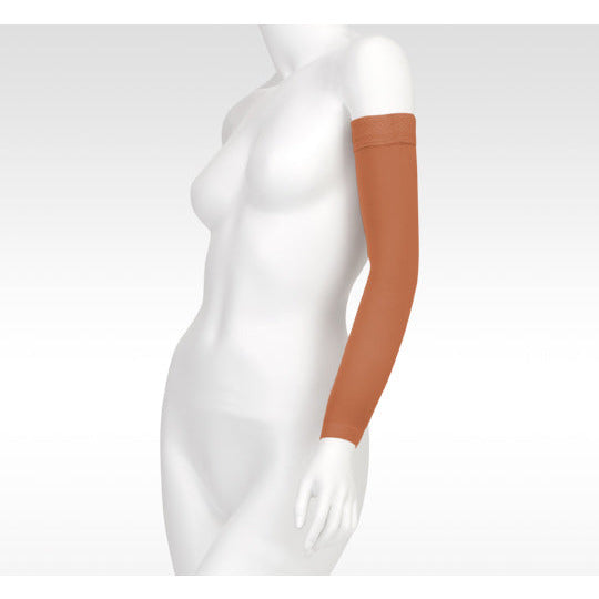 Juzo Soft Armsleeve 15-20 mmHg w/ Silicone Band, Cinnamon