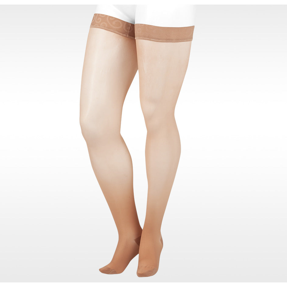 Women S Thigh High 20 30 Mmhg Juzo Naturally Sheer Compression Stockings