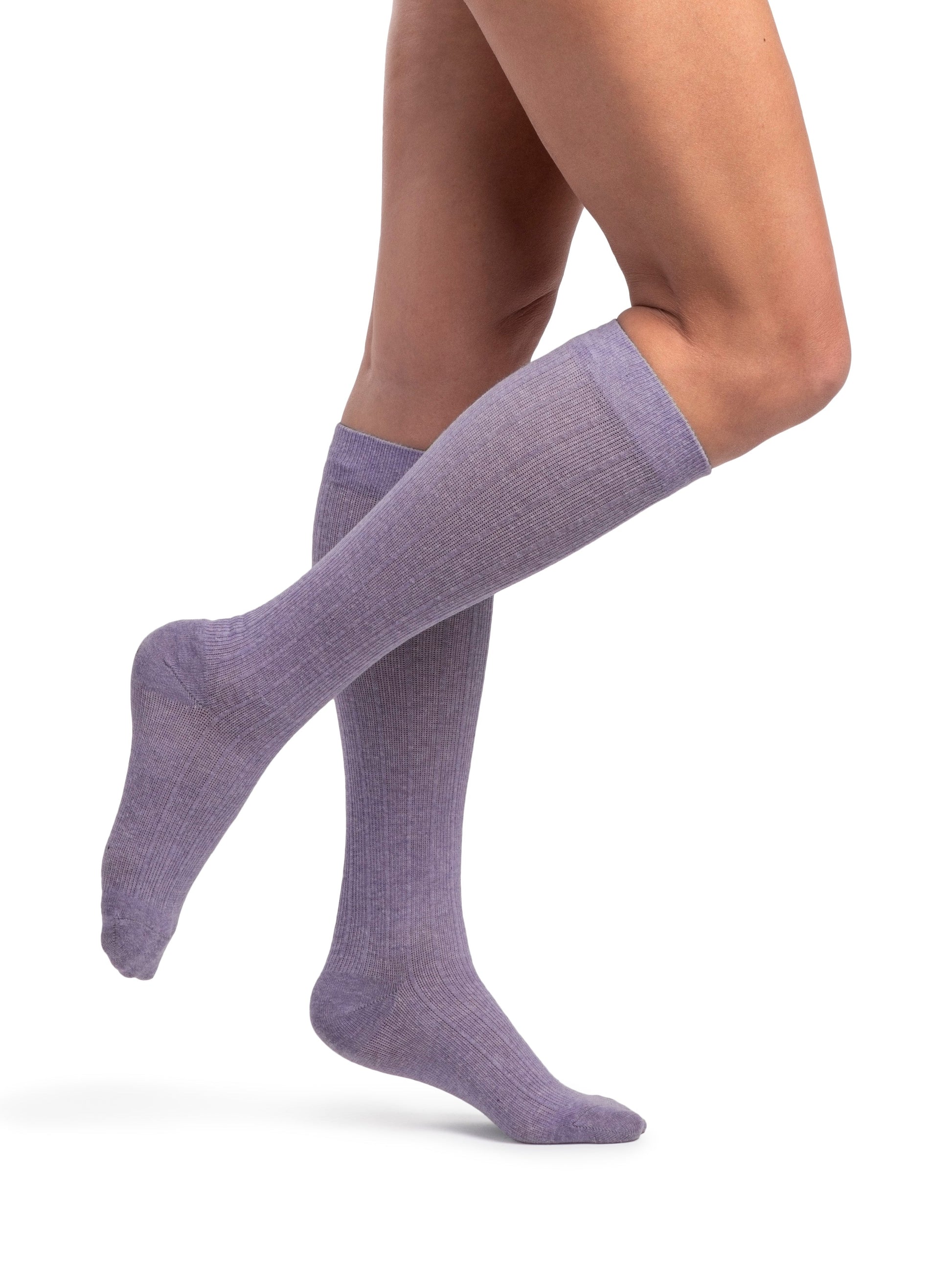 Sigvaris Linen Women's Knee High 20-30 mmHg, Lavender