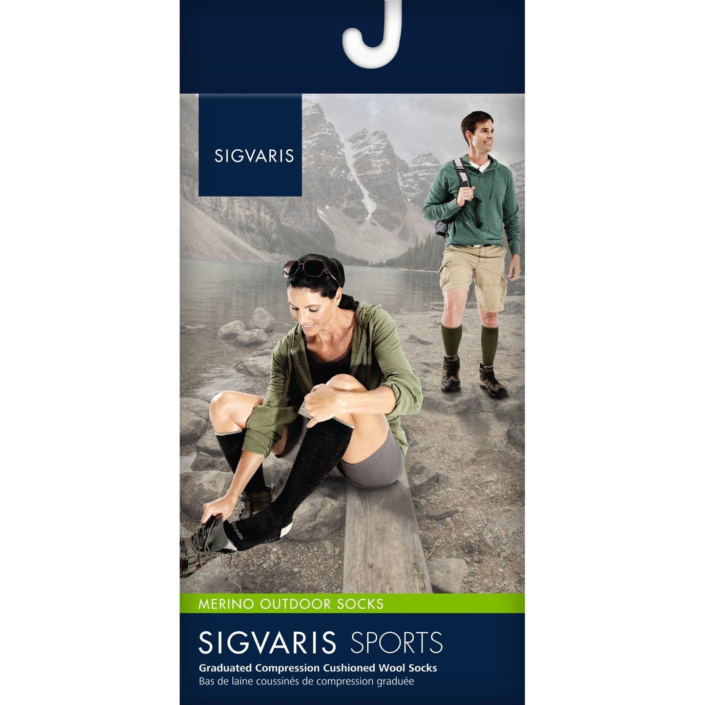 Sigvaris Merino Outdoor Socks 15-20 mmHg Knee High