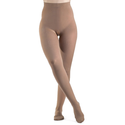 Sigvaris Soft Opaque Women's 15-20 mmHg Pantyhose, Pecan