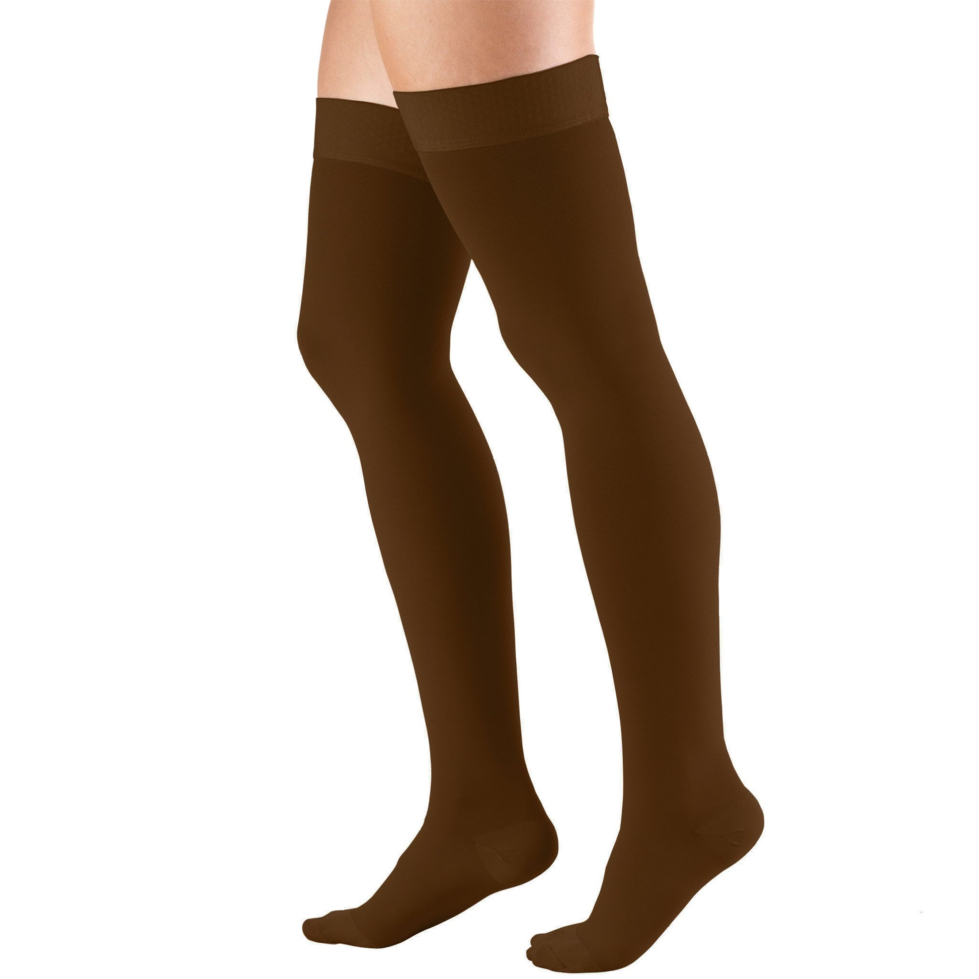 TRUFORM® Thigh High 20-30 mmHg w/ Silicone Dot Top – Compression Stockings