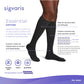 Sigvaris Cotton Men's 20-30 mmHg Knee High Features