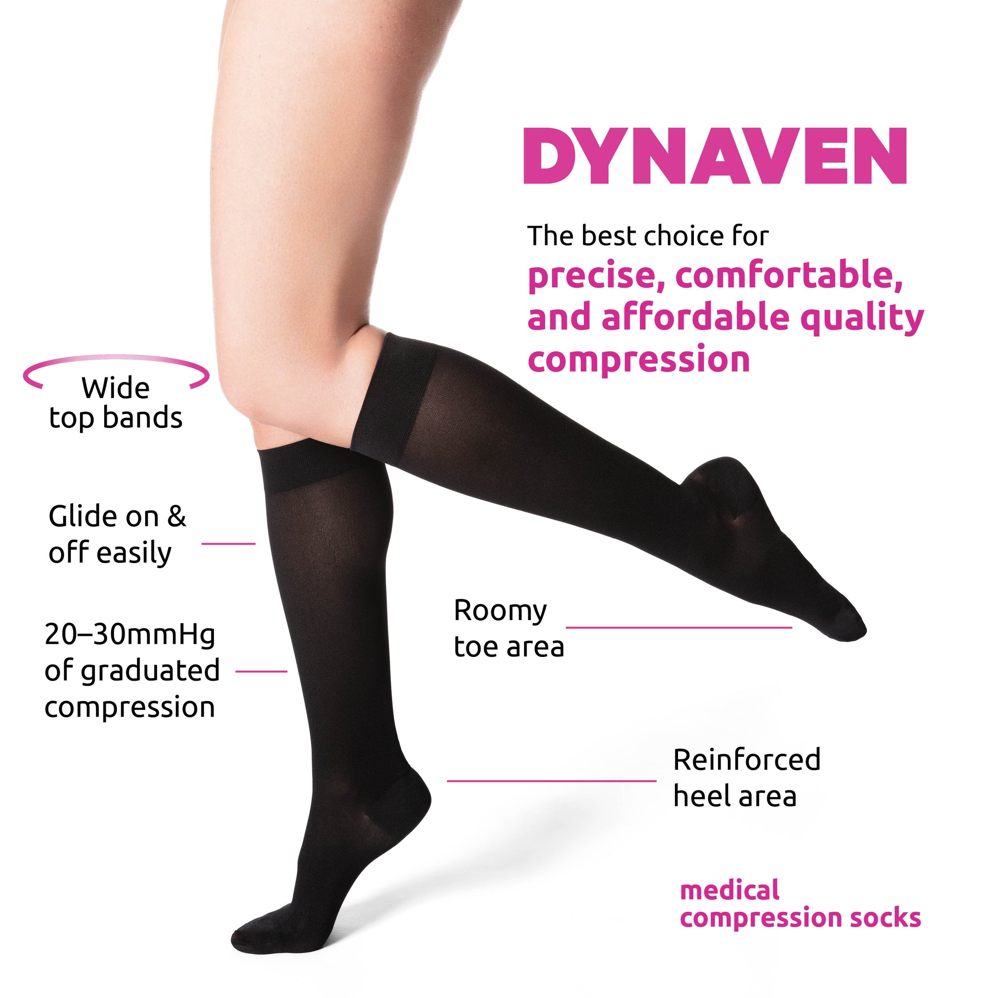Sigvaris Dynaven Medical Legwear - Women's 30-40mmHg Compression Pantyhose
