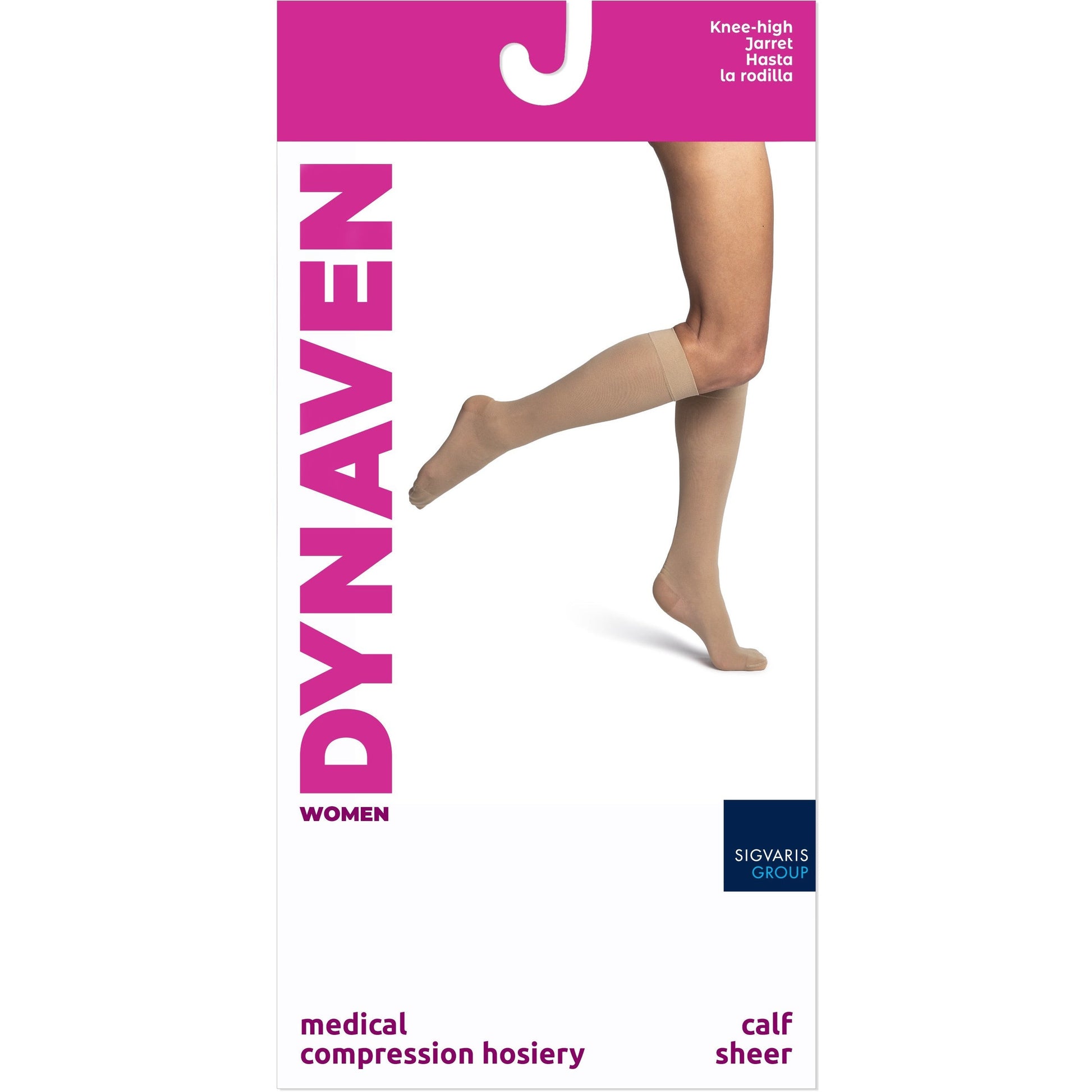 Sigvaris Dynaven Women's 20-30mmhg Knee High Compression Stockings