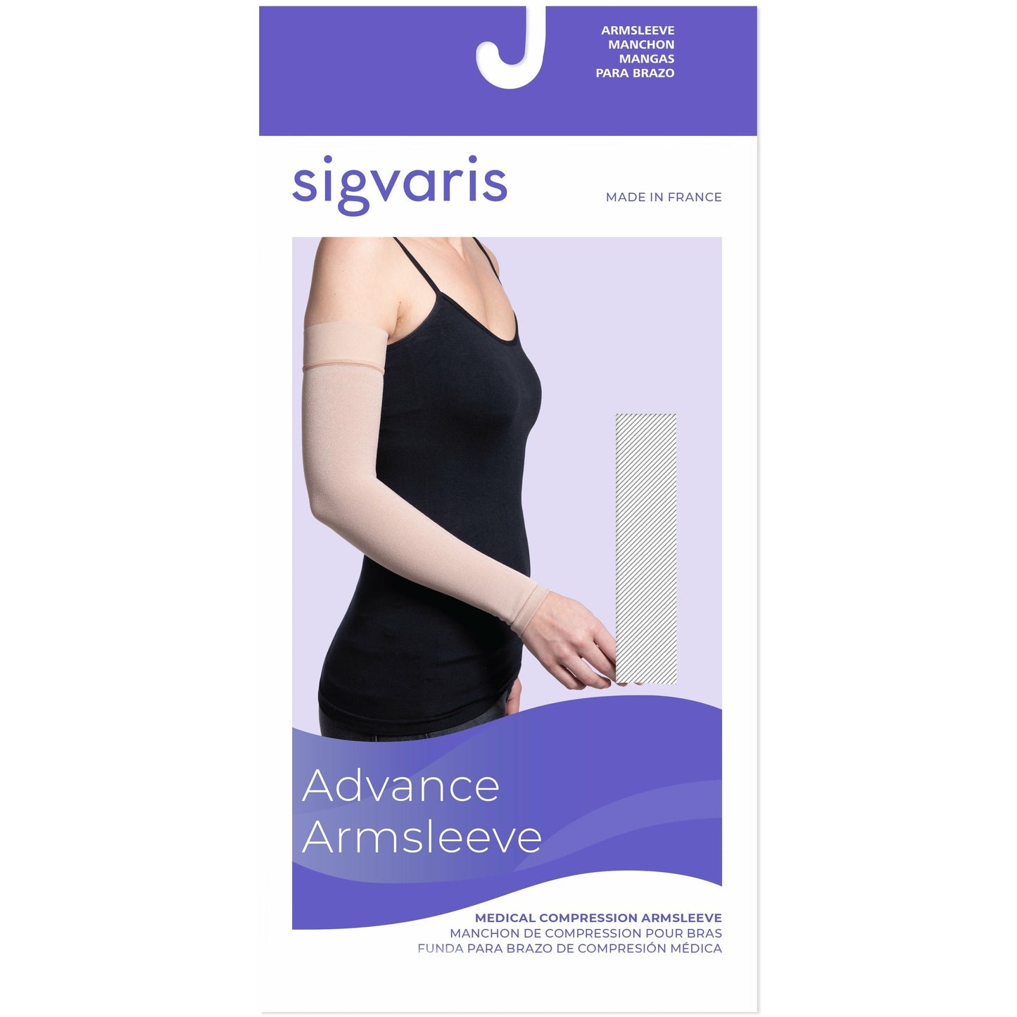 Sigvaris Advance Armsleeve 20-30 mmHg w/ Gauntlet – Compression Stockings