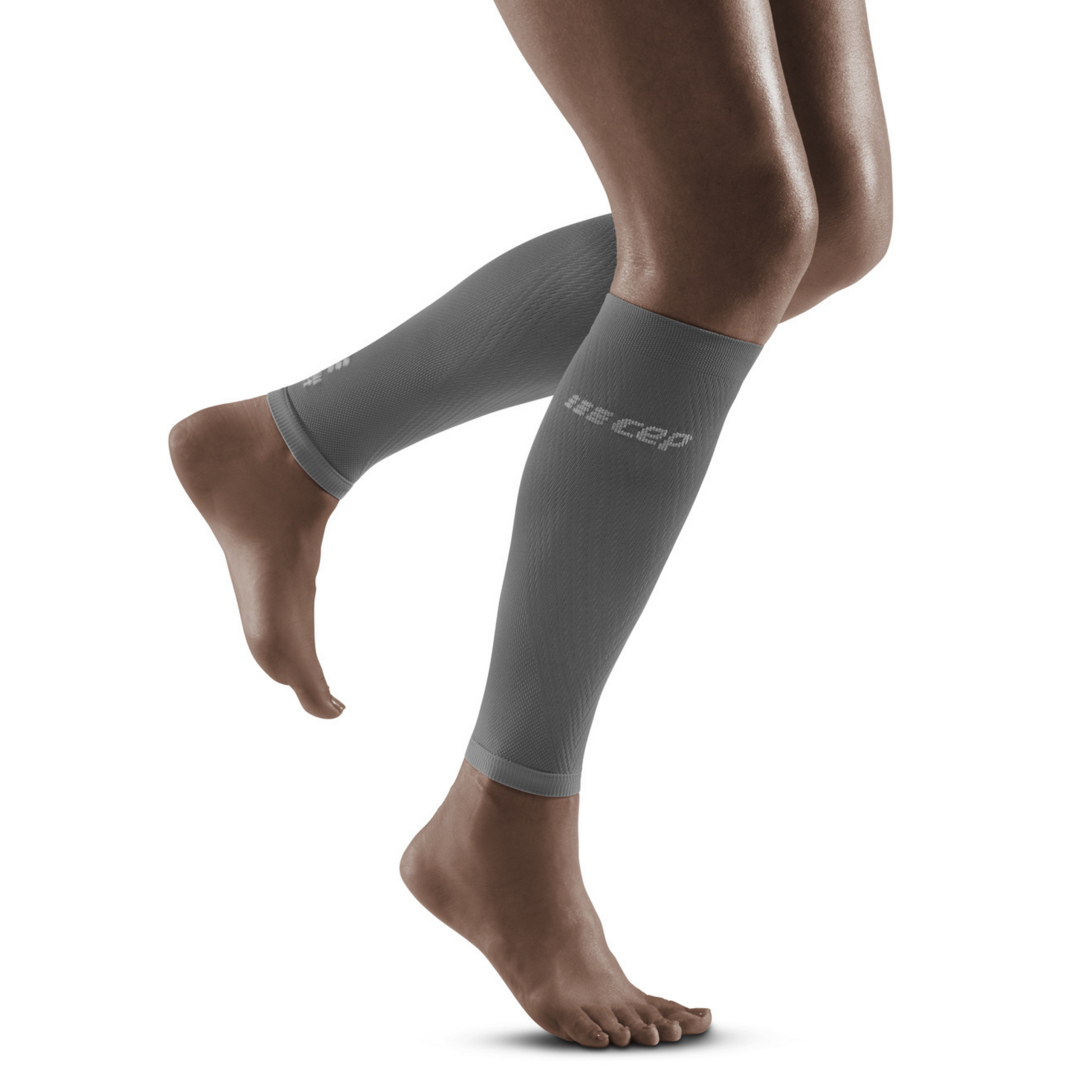 Ultralight Compression Calf Sleeves, Women, Grey/Light Grey