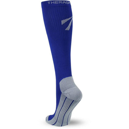 TheraSport 20-30 mmHg Athletic Performance Compression Socks, Blue