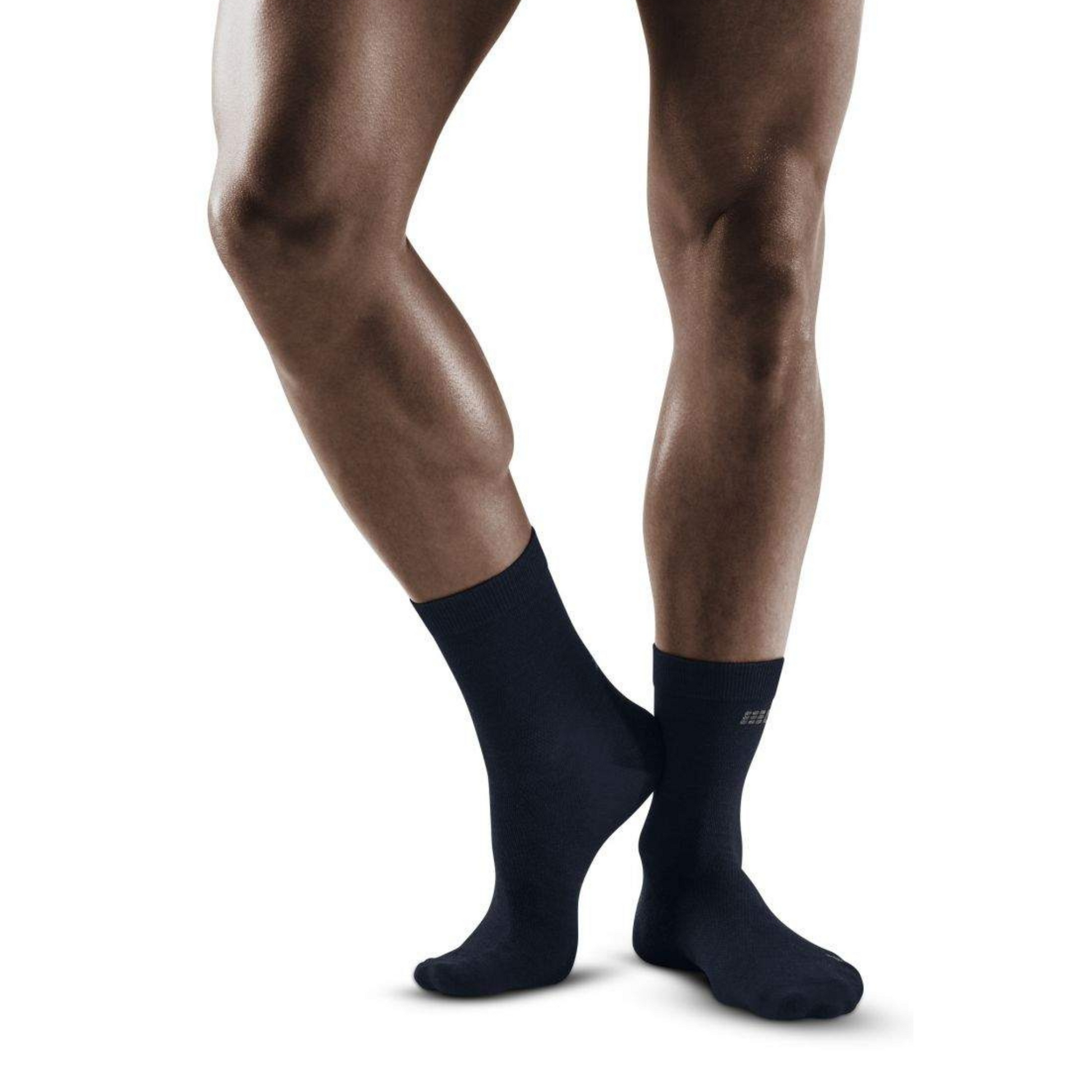 Allday Merino Mid Cut Compression Socks, Men, Dark Blue