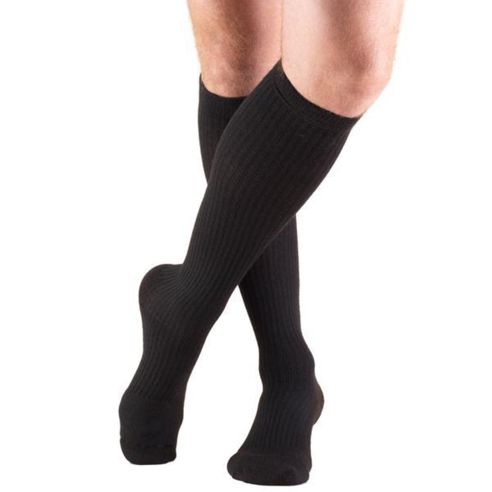 Truform Activewear Men's 20-30 mmHg Knee High, Black