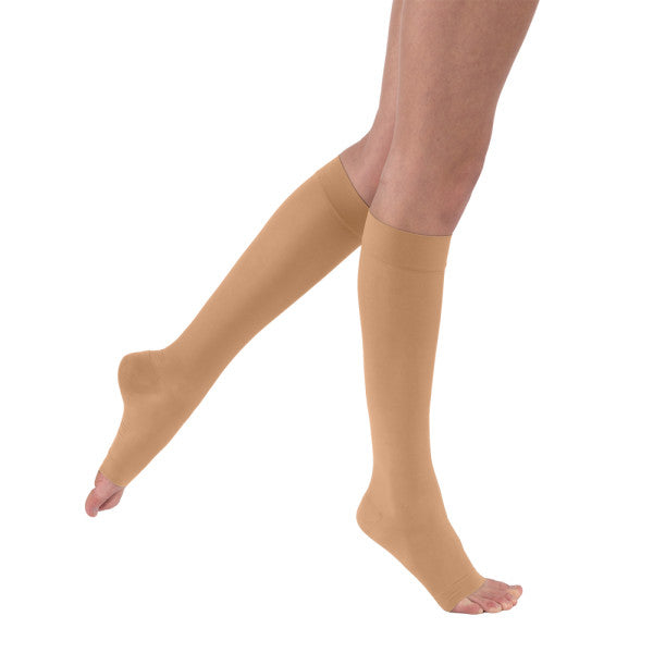 JOBST® UltraSheer Women's 20-30 mmHg OPEN TOE Knee High, Sun Bronze