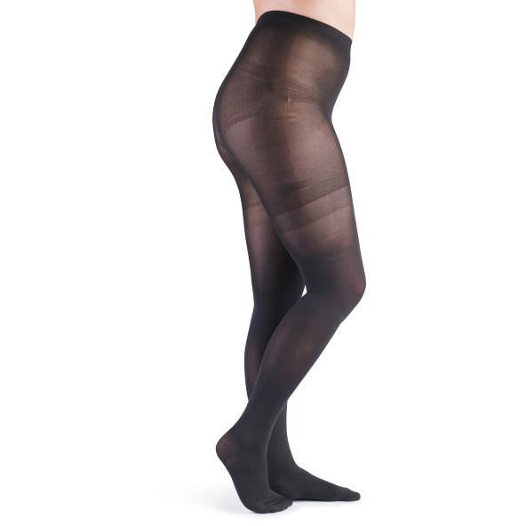 VenActive Women's Premium Opaque 15-20 mmHg Pantyhose, Black, Main