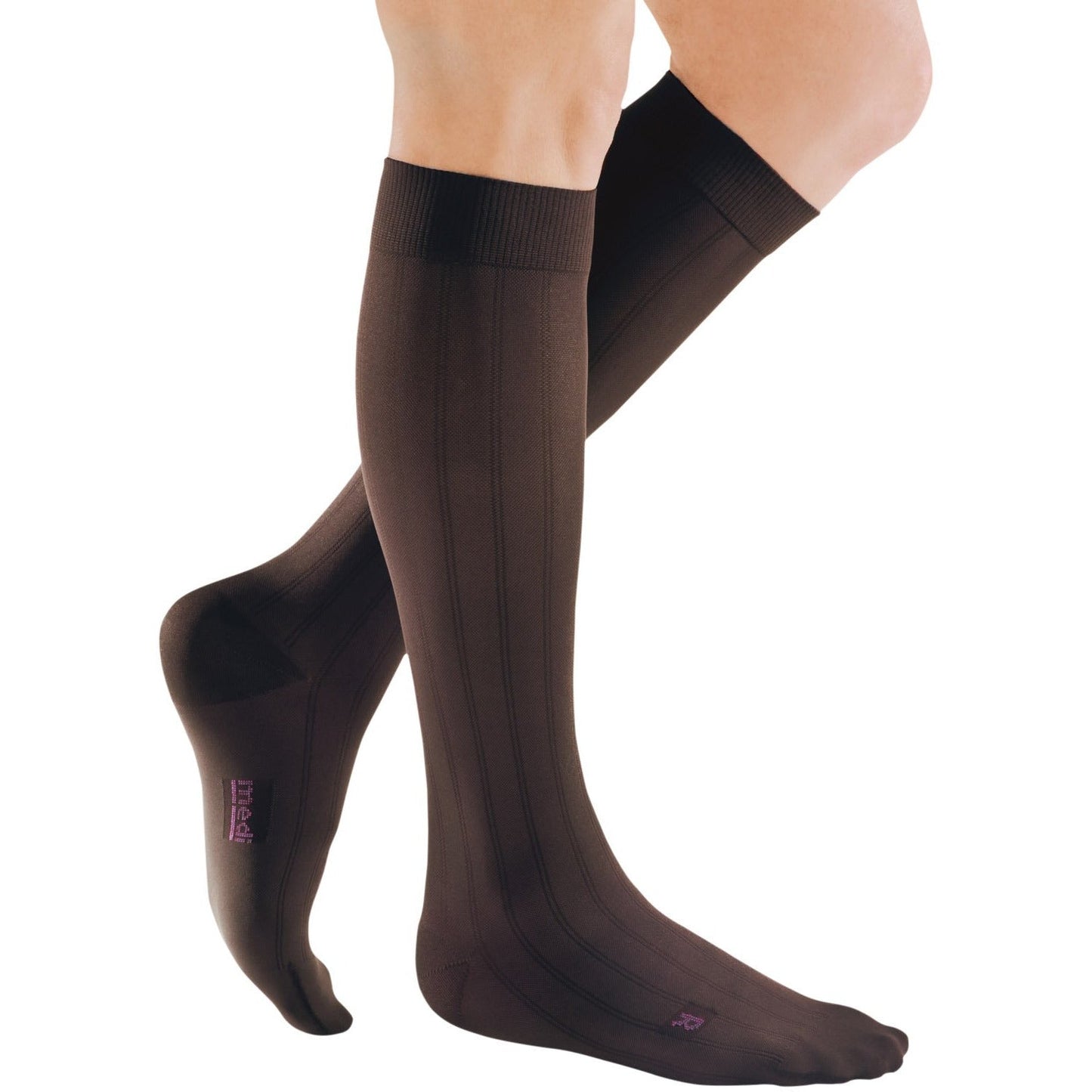 Mediven for Men Classic 20-30 mmHg Knee High, Extra Wide Calf, Brown