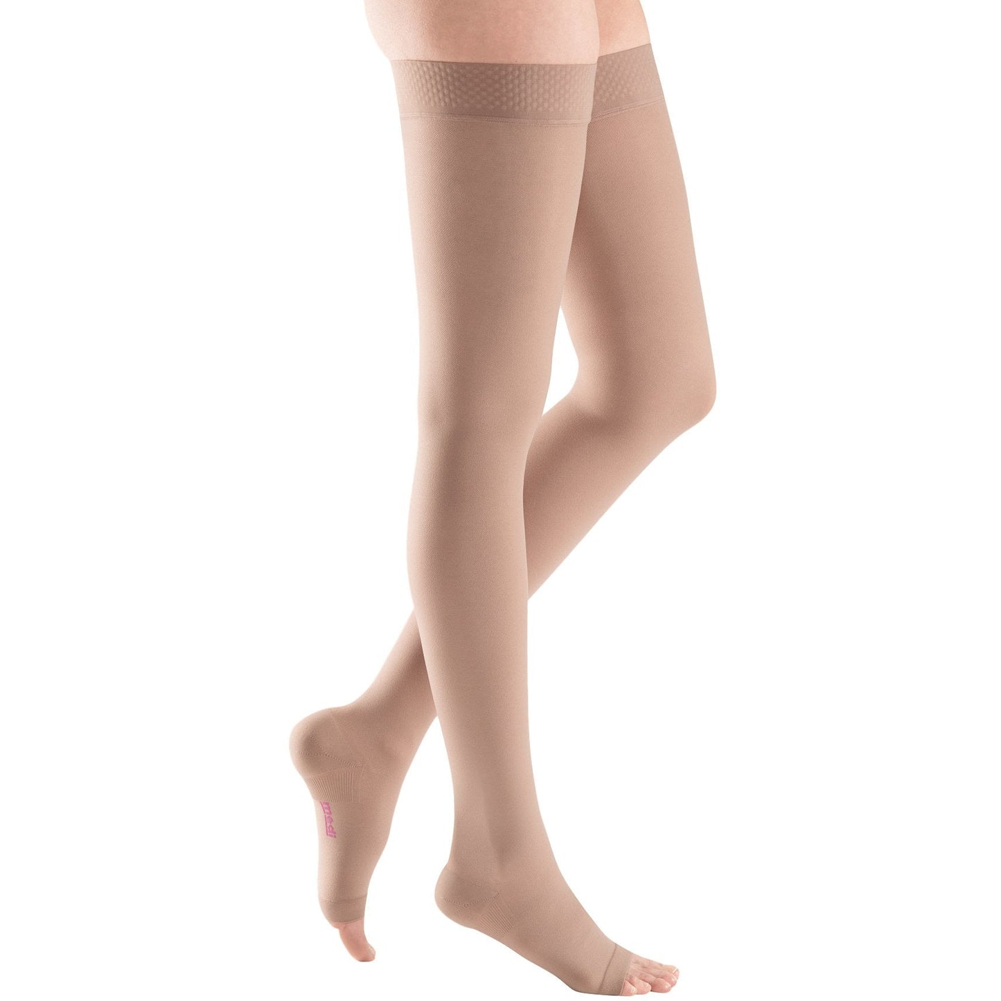 Mediven Plus Thigh High 20-30 mmHg, Open Toe w/ Silicone Top Band [OVERSTOCK]