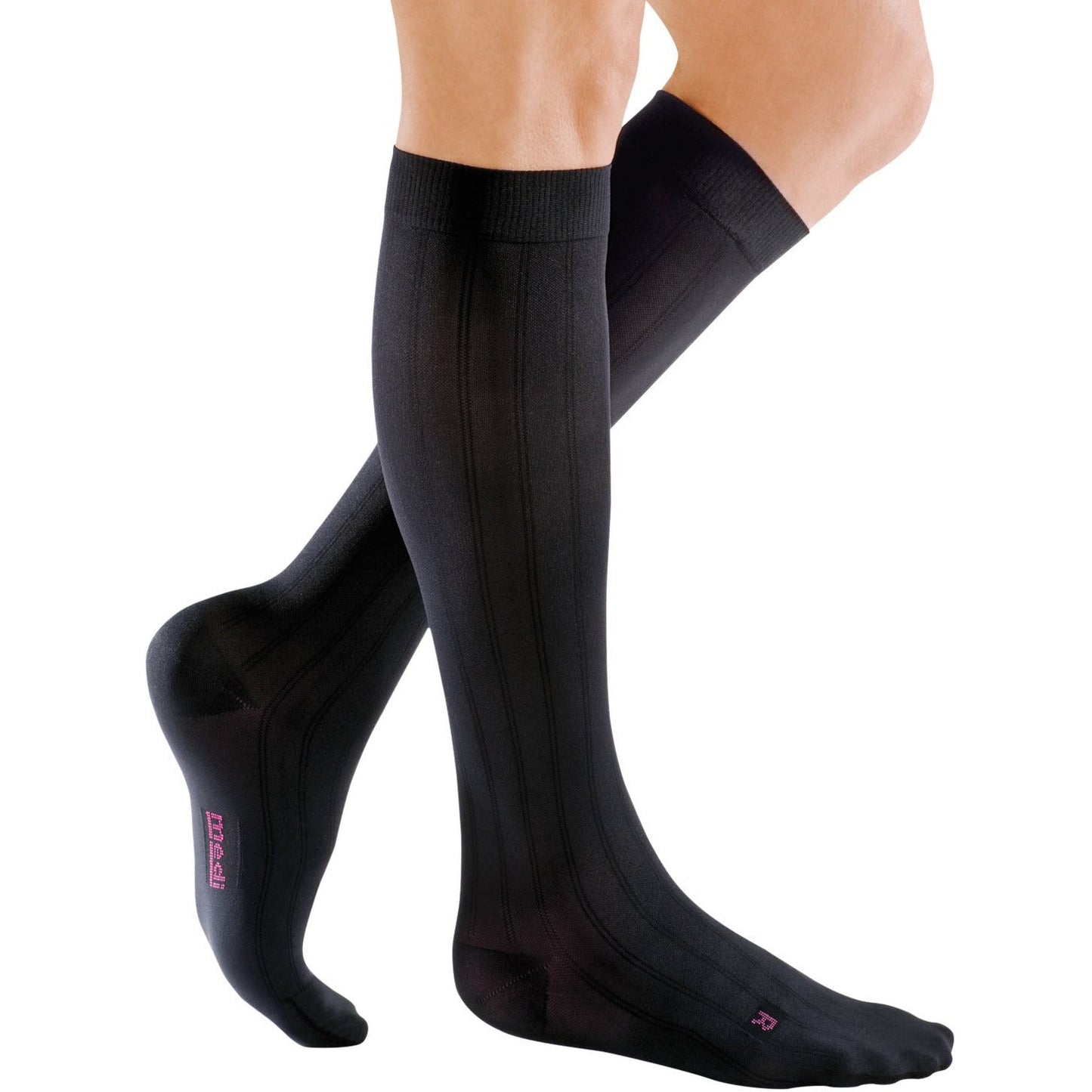 Mediven for Men Classic 30-40 mmHg Knee High, Extra Wide Calf, Black